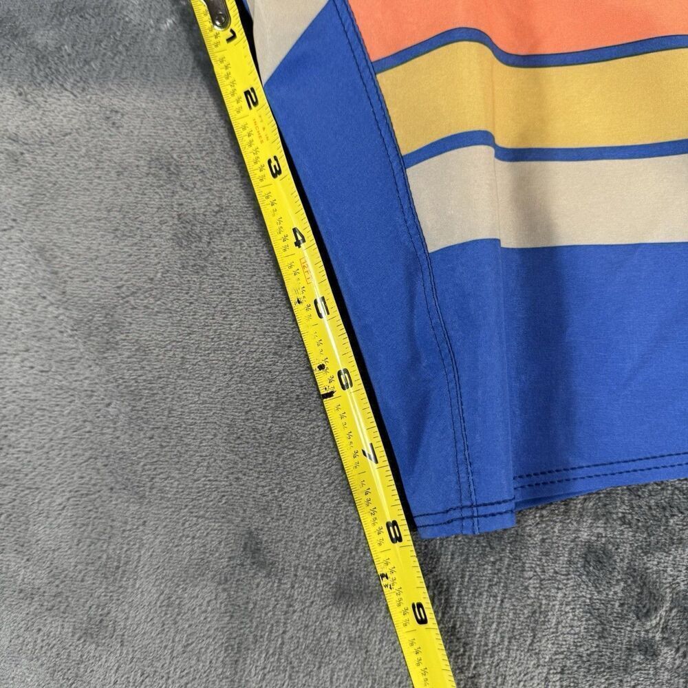 Patagonia Sz 42 Hydropeak 18’ Boardshorts Santa Cruz Stripe Superior Blue NWOT - Picture 14 of 16